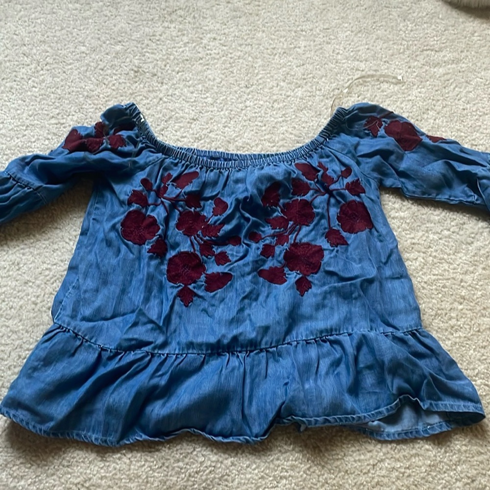 Cute blue Jean top